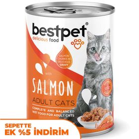 Bestpet 400 gr Gravy Parça Somonlu Kedi Konservesi