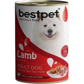 Bestpet 400 gr Kuzu Etli Parça Etli Köpek Konservesi Maması