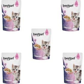 Bestpet 5x85 gr Adult Jelly Tavuklu Pouch Kedi Mama