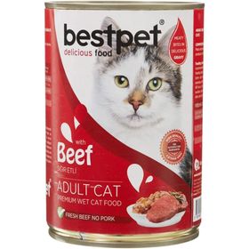 Bestpet 601173 400 gr Soslu Dana Etli Konserve Kedi Maması