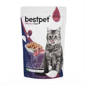 Bestpet 85 gr Jelly Pouch Lamb Kuzulu Kedi Maması