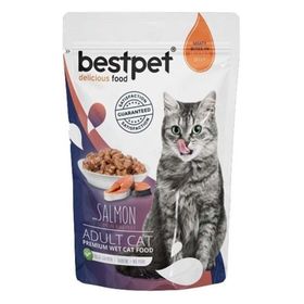Bestpet Adult Jelly Pouch 24x85 gr Somonlu Kedi Maması