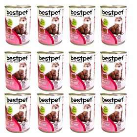 Bestpet Biftekli Gravy 12x400 gr Yetişkin Kedi Konservesi