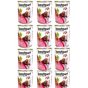 Bestpet Biftekli Gravy 12x400 gr Yetişkin Kedi Konservesi