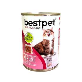 Bestpet Biftekli Gravy 12x400 gr Yetişkin Kedi Konservesi