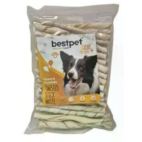 Bestpet Burgu Beyaz Kemik Çubuk 350 gr Köpek Ödülü