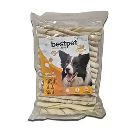 Bestpet Burgu Beyaz Kemik Çubuk 350 gr Köpek Ödülü