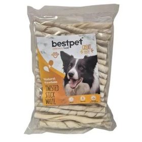 Bestpet Burgu Beyaz Kemik Çubuk 350 gr Köpek Ödülü