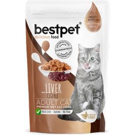 Bestpet Ciğerli Yetişkin 24x85 gr Yaş Mama