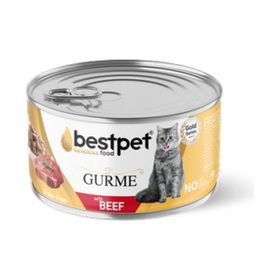 Bestpet Dana Etli Tahılsız Yetişkin 24x85 gr Yaş Kedi Mama