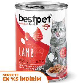 Bestpet Gravy Lamb Parça Kuzu Etli 400 gr Kedi Konservesi