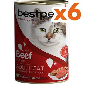 Bestpet Gravy Parça Sığır Etli 6x400 gr Kedi Konservesi