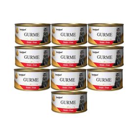 BestPet Gurme 10x100 gr Sığır Etli Kedi Konservesi
