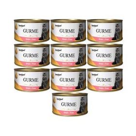 BestPet Gurme 10x100 gr Somonlu Kedi Konservesi