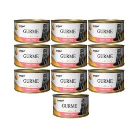 BestPet Gurme 10x100 gr Somonlu Kedi Konservesi
