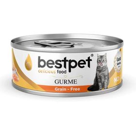 Bestpet Gurme Jöle İçinde Somonlu Tahılsız 85 gr Yetişkin Kedi Konservesi