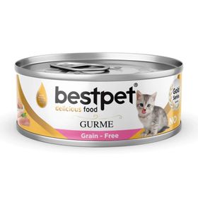 Bestpet Gurme Jöle İçinde Tavuklu Tahılsız 85 gr Yavru Kedi Konservesi
