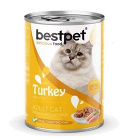 Bestpet Hindili 400 gr Yetişkin Kedi Konservesi