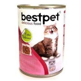 Bestpet Jöle İçinde Parça Etli Biftekli 415 gr Yetişkin Kedi Konserve
