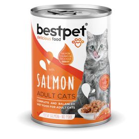 Bestpet Kısırlaştırılmış Somonlu 400 gr Yaş Kedi Mama