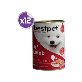Bestpet Kuzu Etli 12x400 gr Yavru Köpek Maması