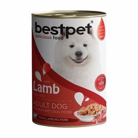 Bestpet Kuzu Etli 415 gr 10 Adet Yetişkin Köpek Konservesi