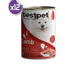 Bestpet Kuzu Etli Konserve Yetişkin 12x400 gr Köpek Maması