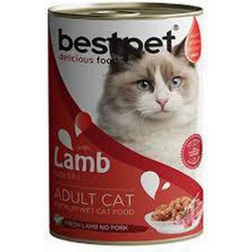 Bestpet Kuzu Etli Konserve Yetişkinler İçin 400 gr Kedi Maması