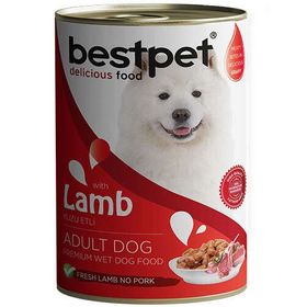 Bestpet Kuzu Etli Parça Etli ve Jöleli 400 gr Köpek Konservesi