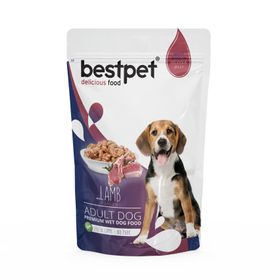 Bestpet Kuzu Parça Etli 24x100 gr Yetişkin Köpek Yaş Mama
