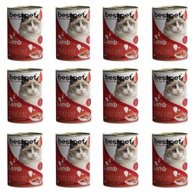 Bestpet Kuzulu Jöleli 12x400 gr Yetişkin Kedi Konservesi