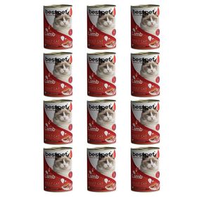 Bestpet Kuzulu Jöleli 12x400 gr Yetişkin Kedi Konservesi