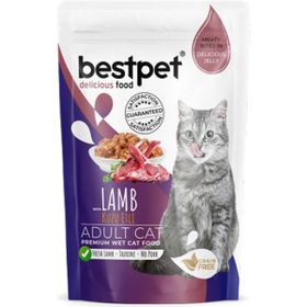 Bestpet Kuzulu Yetişkin Tahılsız 24x85 gr Yaş Kedi Mama