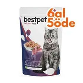 Bestpet Pouch Jelly Kuzu Etli 85 gr Kedi Yaş Maması
