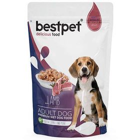 Bestpet Pouch Jelly Kuzu Etli Jöleli 100 gr Yetişkin Köpek Yaş Maması