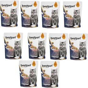 Bestpet Pouch Jelly Tavuk Etli 10x85 gr Yaş Kedi Mama