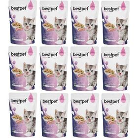 Bestpet Pouch Tavuklu 12x85 gr Yavru Kedi Konservesi