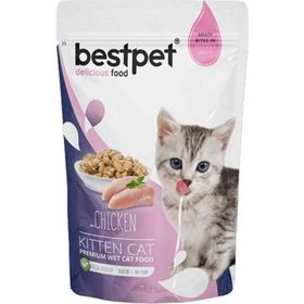 Bestpet Pouch Tavuklu 85 gr Yavru Kedi Konservesi