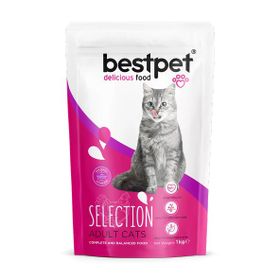 Bestpet Seçici Kediler İçin Tavuk Etli 1 kg Yetişkin Kedi Maması