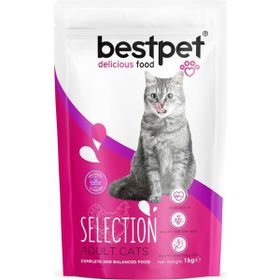 Bestpet Seçici Kediler İçin Tavuk Etli 1 kg Yetişkin Kedi Maması