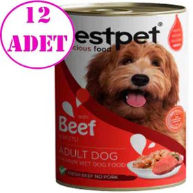 Bestpet Sığır Etli 12x400 gr Yetişkin Köpek Konservesi