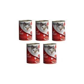 Bestpet Sığır Etli Yetişkin 5x400 g Kedi Konservesi