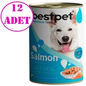 Bestpet Somon Balıklı 12x400 gr Yetişkin Köpek Konservesi