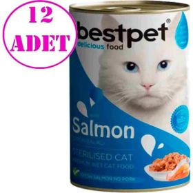 Bestpet Somonlu 12x400 gr Kısırlaştırılmış Kedi Konservesi
