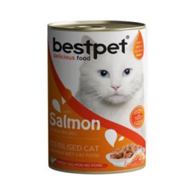 Bestpet Somonlu 12x400 gr Kısırlaştırılmış Kedi Konservesi