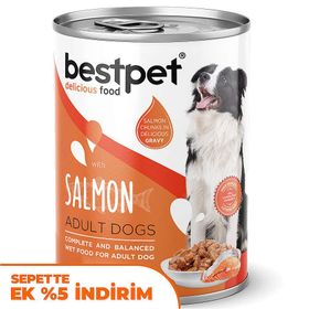 Bestpet Somonlu Parça Etli ve Soslu 400 gr Köpek Konservesi
