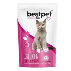Bestpet Tavuk Etli ve Pirinçli 10x1 kg Yavru Kuru Kedi Mama