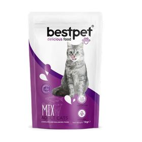 Bestpet Tavuk-Kuzu-Balık 10x1 kg Yetişkin Kuru Kedi Mama