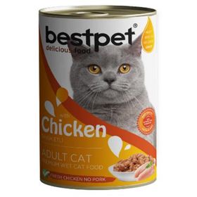 Bestpet Tavuklu Yetişkin 400 gr Konserve Kedi Maması
