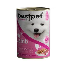 Bestpet Taze Kuzu Parça Etli ve Soslu 12x400 gr Yavru Köpek Yaş Mama